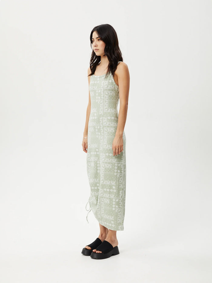 Paisley Muse - Organic Recycled Maxi Dress | Eucalyptus-Image 2