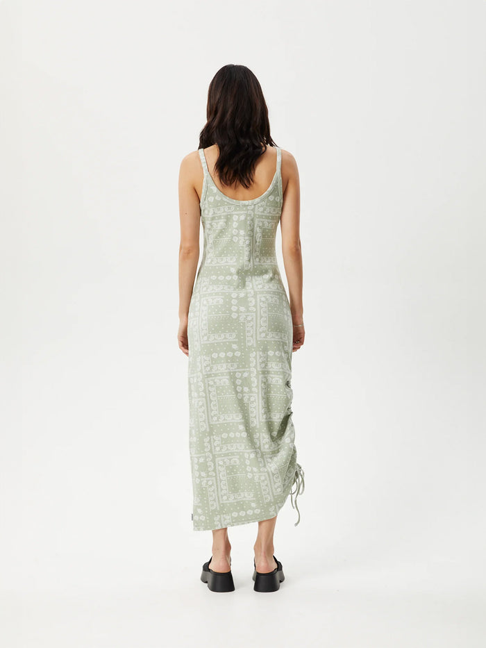 Paisley Muse - Organic Recycled Maxi Dress | Eucalyptus-Image 3