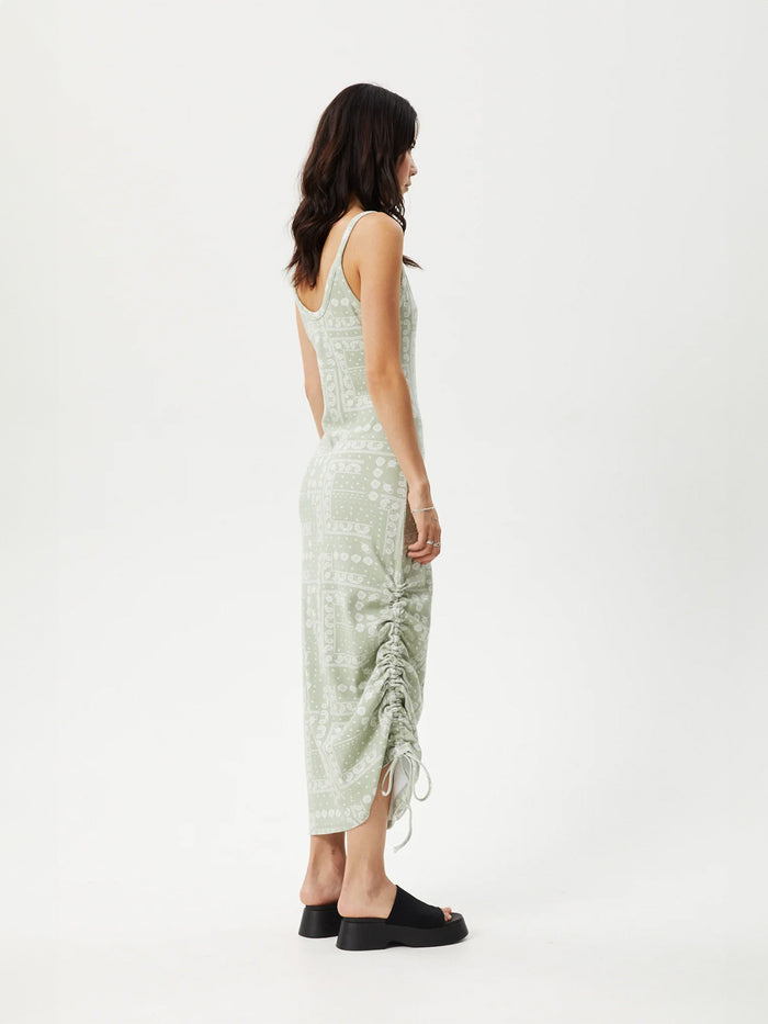 Paisley Muse - Organic Recycled Maxi Dress | Eucalyptus-Image 4