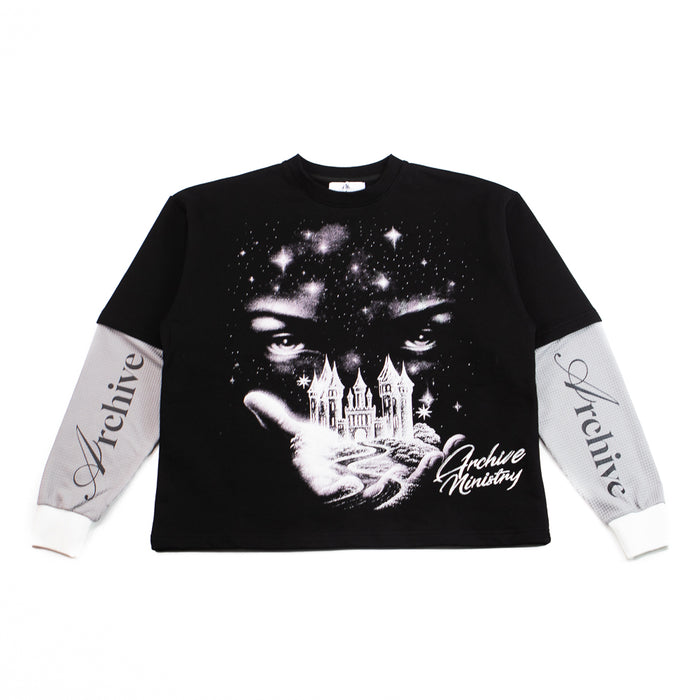 Palms Of Greatness LS Tee (Black)