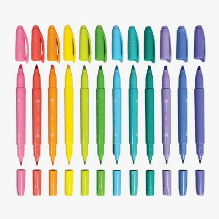 Pastel Hues Markers - Set of 12