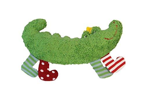 Pat & Patty Organic Cotton Crocodile Rattle - cotton, wool, natural Stuffed Animals for open-ended play - Title: Default T...