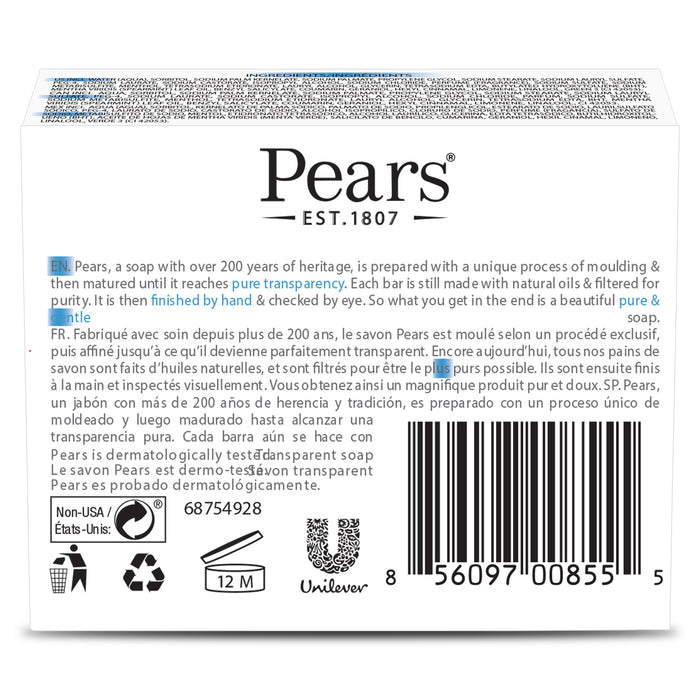 Pears Transparent Soap Pure And Gentle With Mint Extracts(Imported )(UI) 125gm