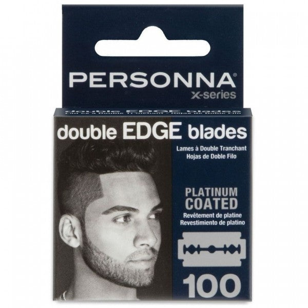 PERSONNA X-SERIES PLATINUM COATED DOUBLE EDGE BLADES - 100 BLADES # BP0262 - Palms Fashion Inc.