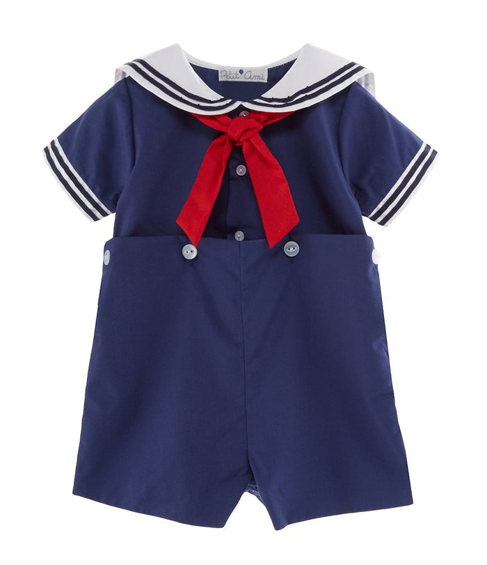 Petit Ami Navy Sailor Button On
