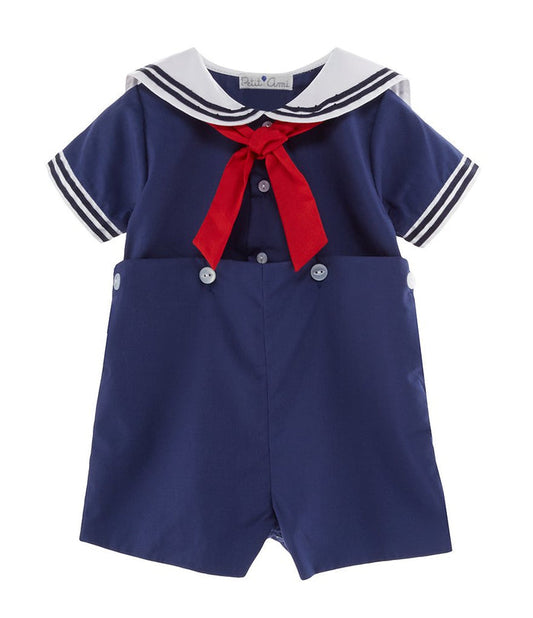 Petit Ami Navy Sailor Button On