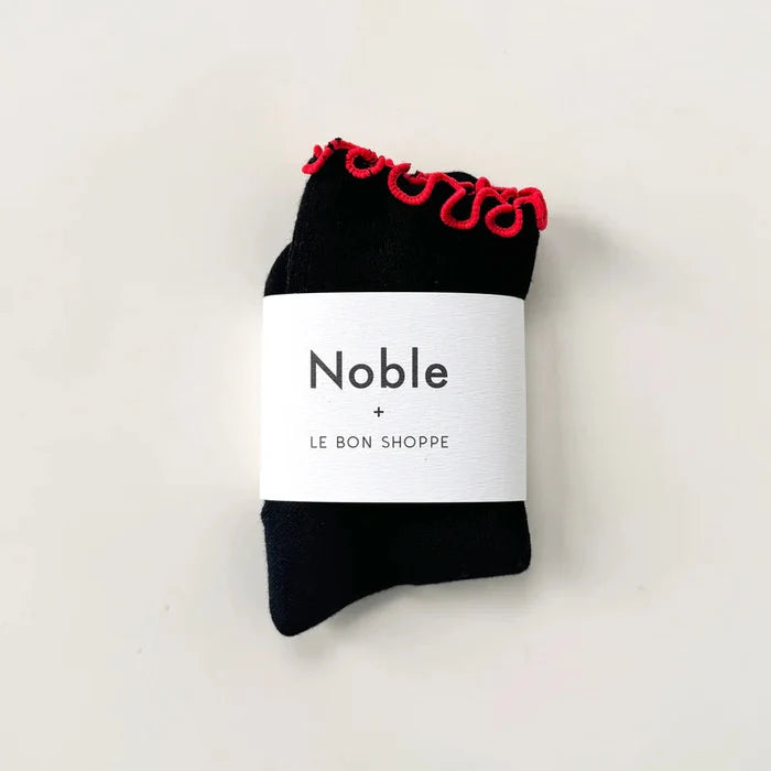 Petite Ruffled Modal Socks