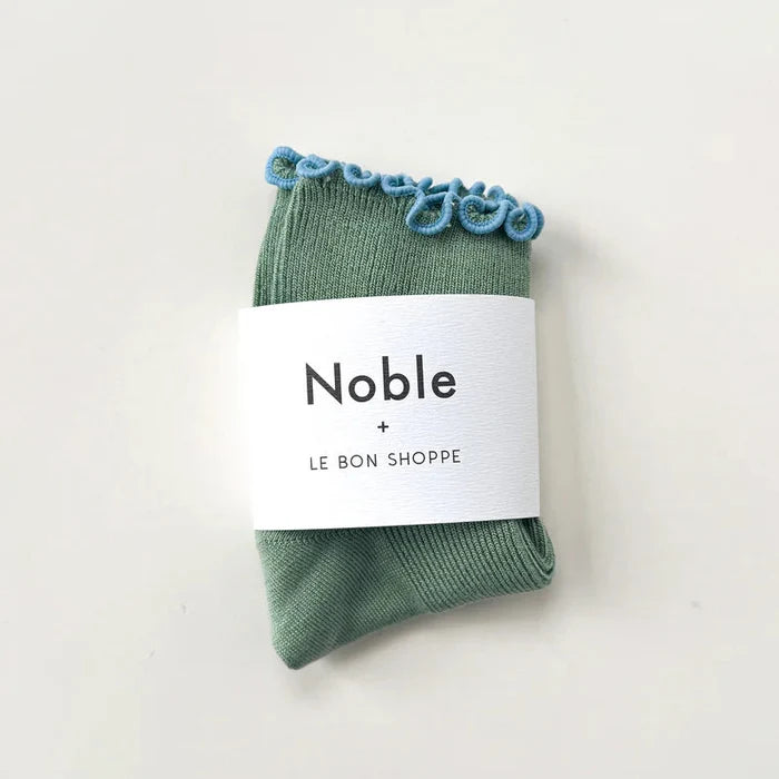 Petite Ruffled Modal Socks