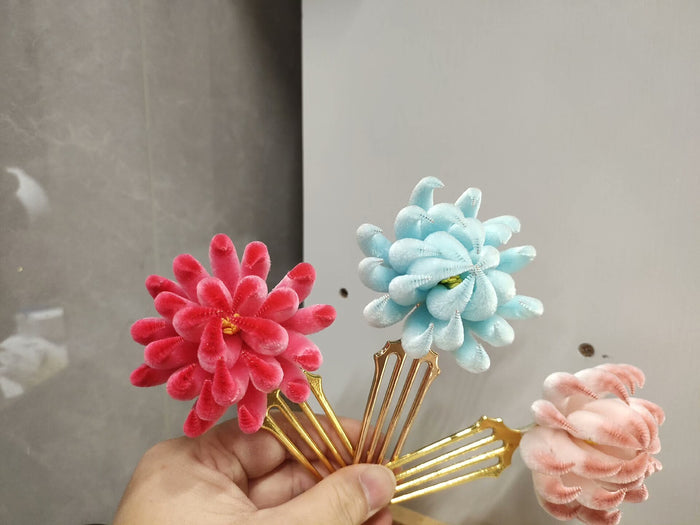 PF074 - Chrysanthemum Ronghua Hairpin - Wholesale