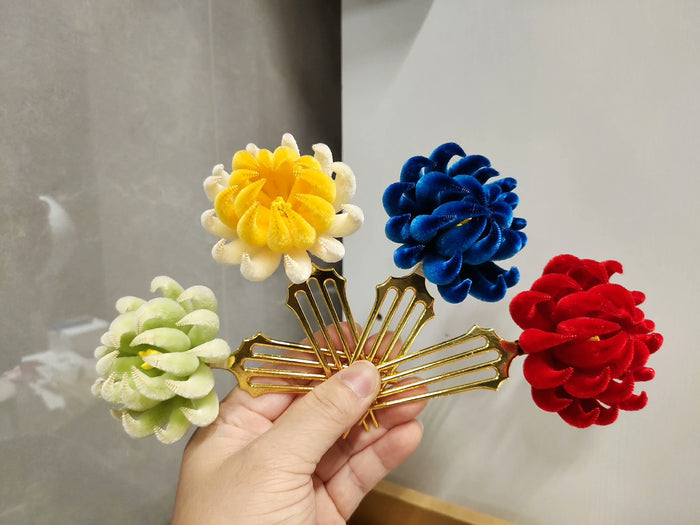 PF074 - Chrysanthemum Ronghua Hairpin - Wholesale