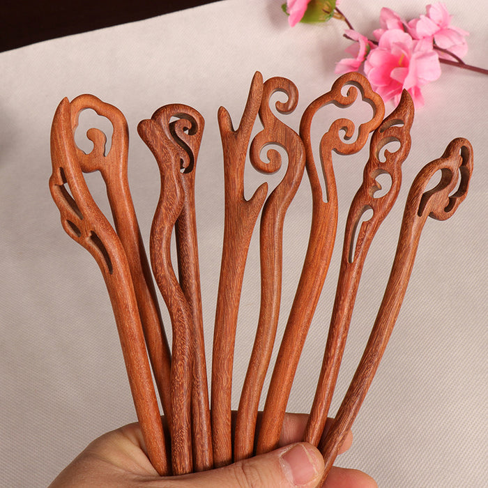 PF075 - 18cm Rosewood Hair Sticks - Wholesale