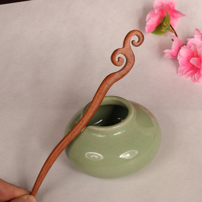 PF075 - 18cm Rosewood Hair Sticks - Wholesale