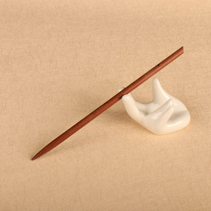 PF076 - 17cm Red Sandalwood Hair Sticks - Wholesale