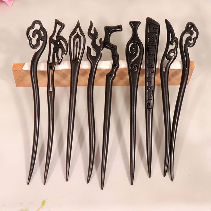 PF081 - 18cm Ebony Hair Sticks - Wholesale