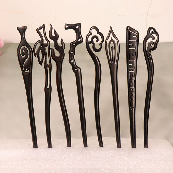 PF081 - 18cm Ebony Hair Sticks - Wholesale