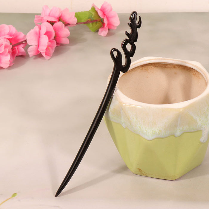 PF081 - 18cm Ebony Hair Sticks - Wholesale