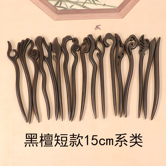 PF082 - 15cm Ebony Hair Sticks - Wholesale