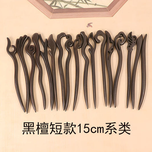PF082 - 15cm Ebony Hair Sticks - Wholesale
