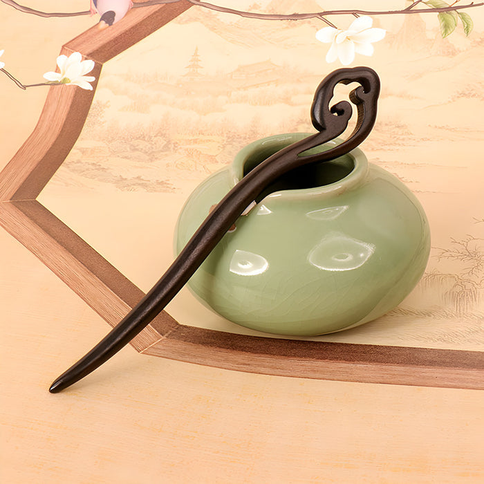 PF082 - 15cm Ebony Hair Sticks - Wholesale