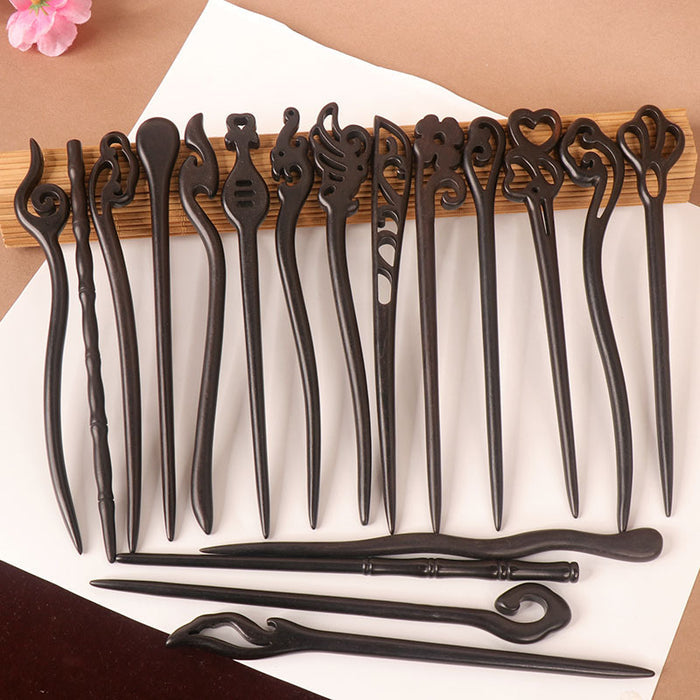 PF094 - 18cm African Blackwood Hair Sticks - Wholesale
