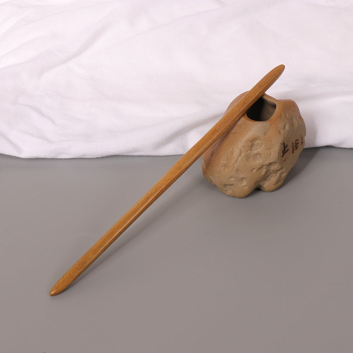 PF097 - 18cm Green Sandalwood Hair Sticks - Wholesale