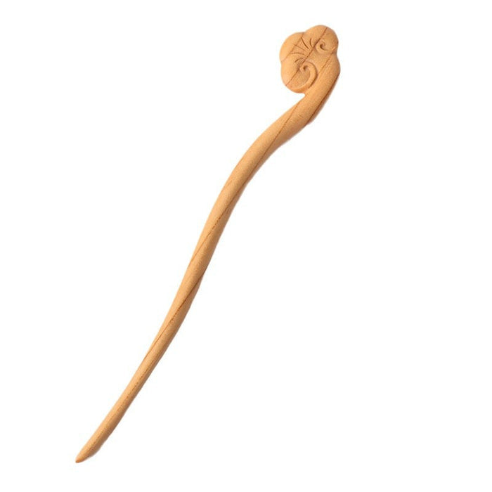 PF101 - 18cm Peach Wood Hair Sticks - Wholesale