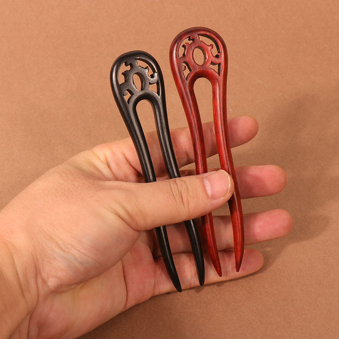 PF124 - 12.5cm Wooden Hair Sticks - Wholesale
