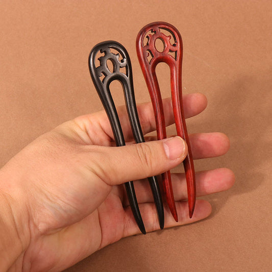 PF124 - 12.5cm Wooden Hair Sticks - Wholesale