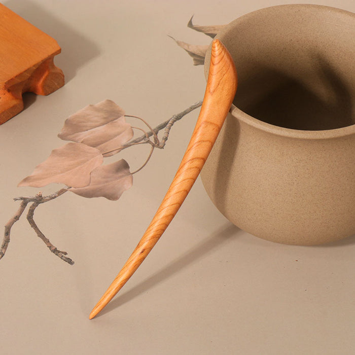 PF125 - 15cm Peach Wood Hair Sticks - Wholesale