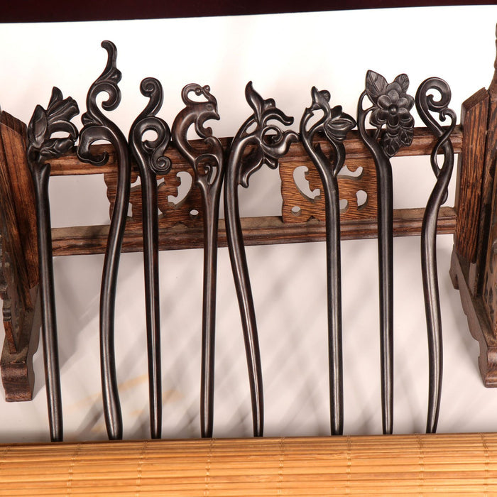 PF131 - 18cm African Blackwood Hair Sticks - Wholesale