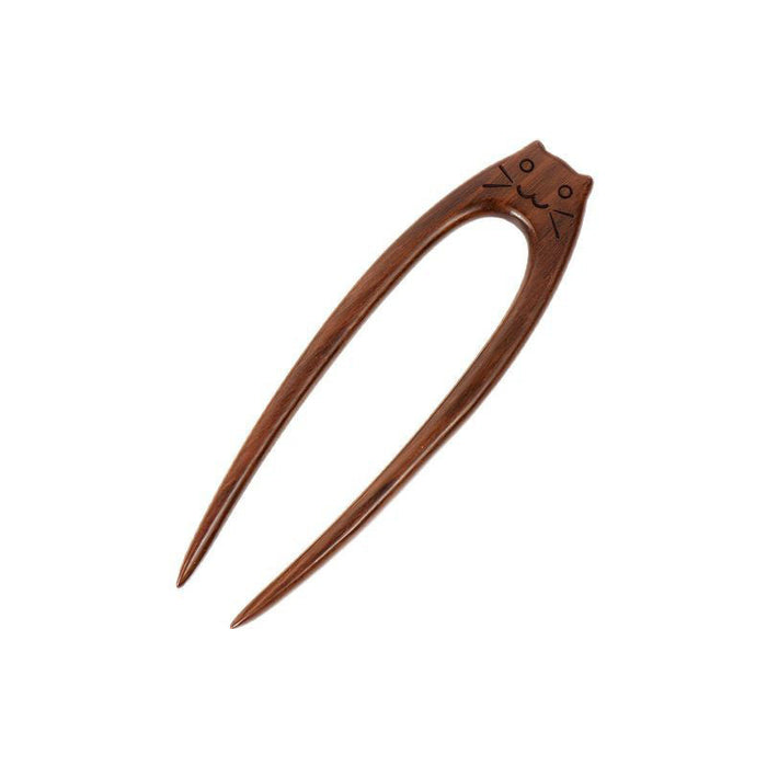 PF133 - Cat Wooden Hair Sticks - Wholesale