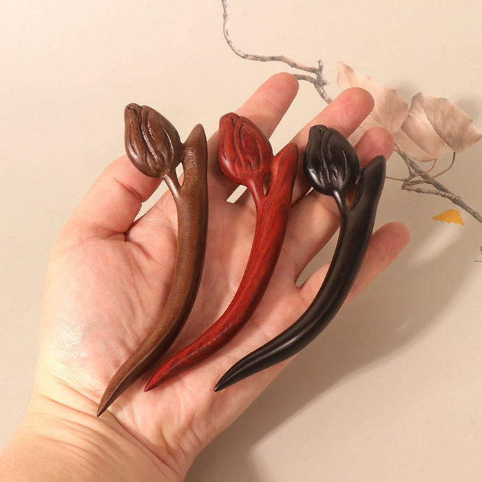 PF138 - 12.5cm Tulips Hair Sticks - Wholesale