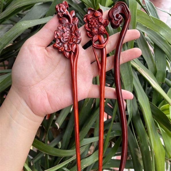 PF140 - 20cm Rosewood Hair Sticks - Wholesale