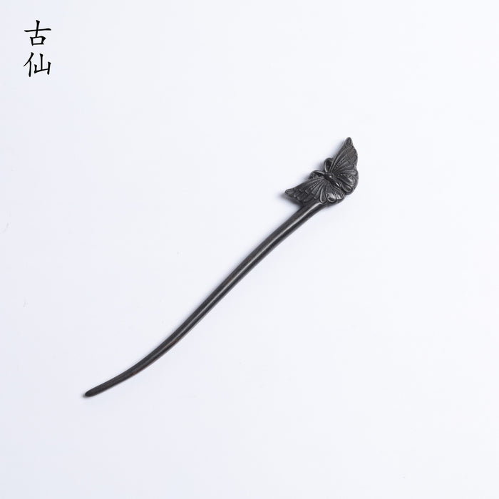 PF154 - African Blackwood Butterfly Hair Sticks - Wholesale