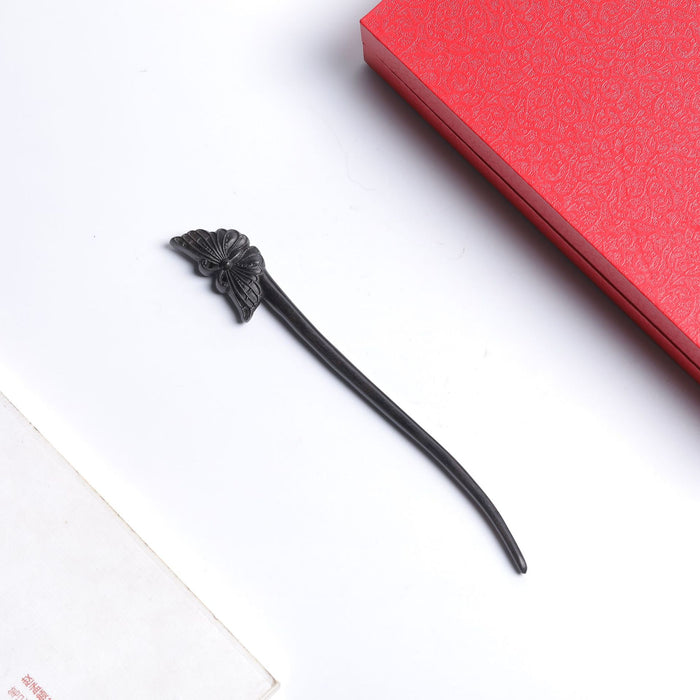 PF154 - African Blackwood Butterfly Hair Sticks - Wholesale