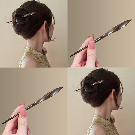 PF163 - 18cm African Blackwood Hair Sticks - Wholesale