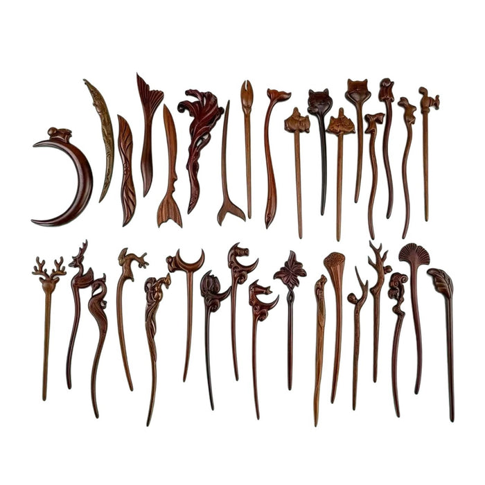 PF175 - Lacewood Hair Sticks - Wholesale