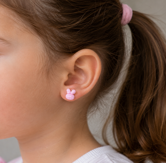 Pink Bunny Earrings