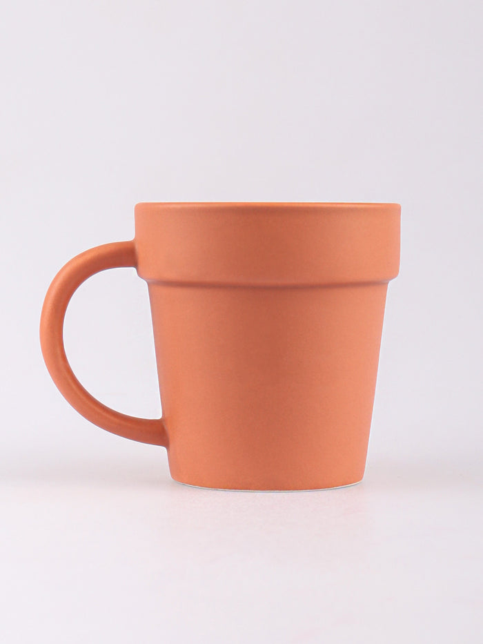 Plant Pot Ceramic Mug and Shovel Spoon | One Colour-Image 3
