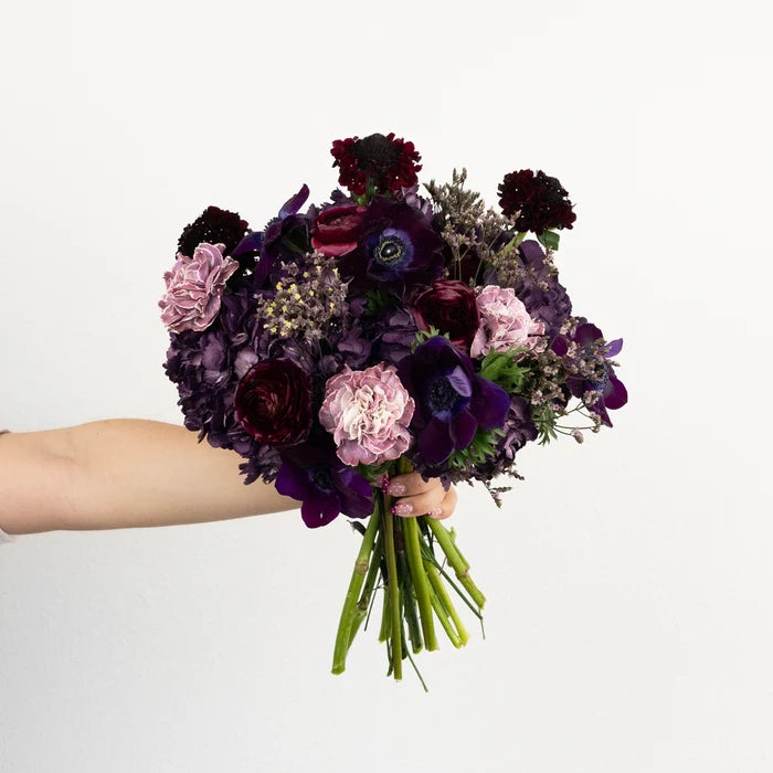 Plum Noir Diy Flower Kit Vase - Image