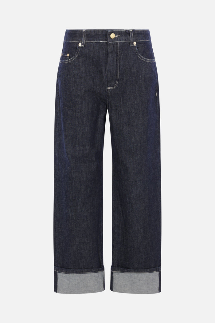 Poggio cropped jeans in denim