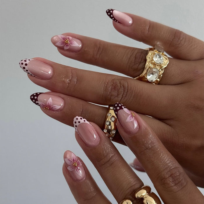 Polka Garden | Medium Almond | EASY PRESS™