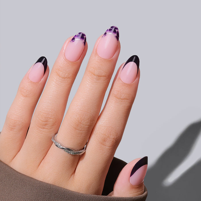Purple Eclipse | Short Almond | EASY PRESS™