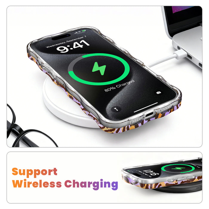 Purr-ple Haze Wavy Luxe MagSafe Case for iPhone