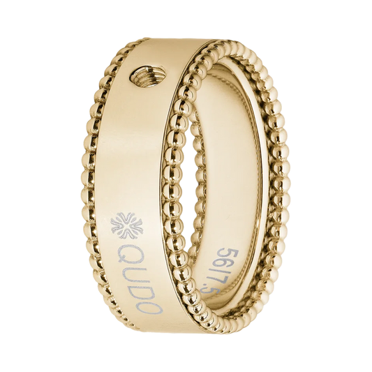 QUDO Punto Gold Interchangeable Ring Base