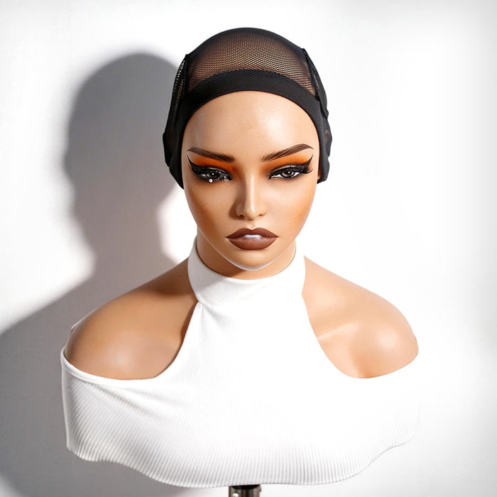 qvr elastic crochet braid wig cap breathable fit