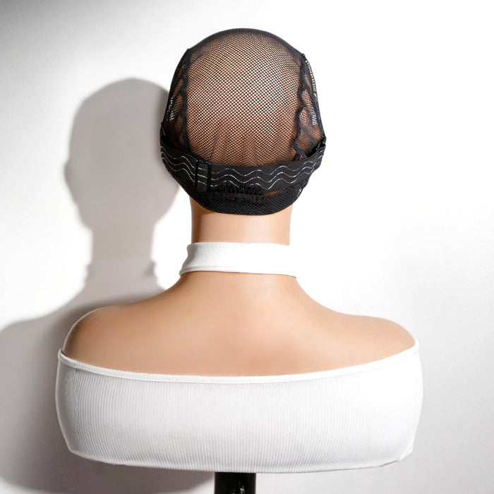 qvr mesh weaving cap for braids locs and twists