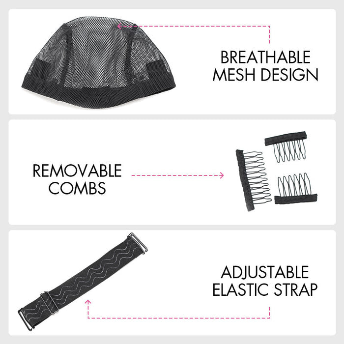 qvr crochet braid cap secure fit for daily wear