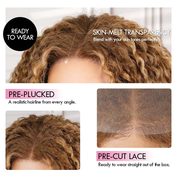 qvr lace closure wigs human hair curly texture for 4c hair protective hairstyle
