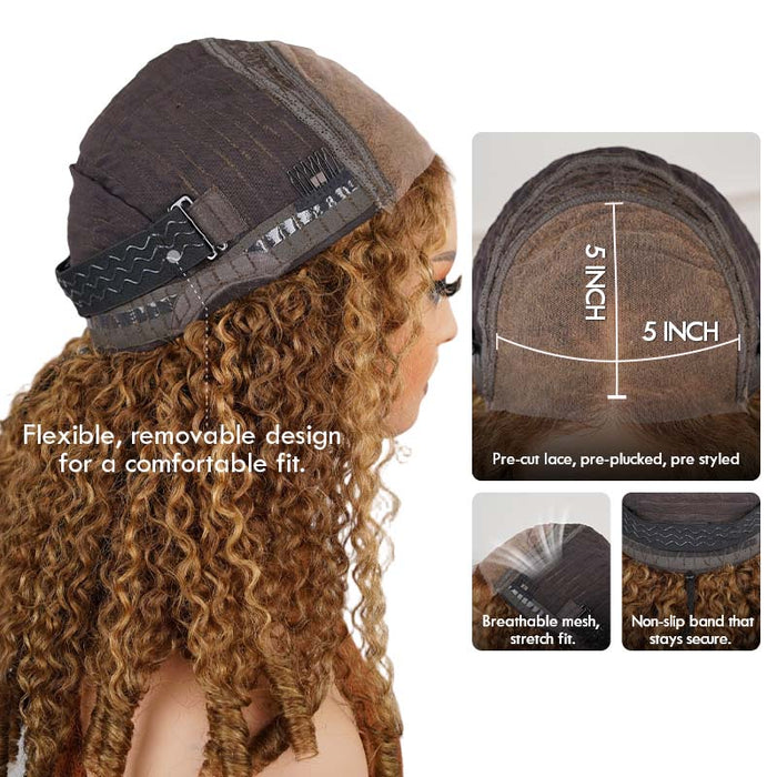 qvr glueless human hair wigs lace closure wigs curly for black women style